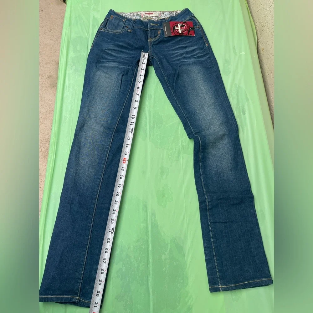 LOW RISE VINTAGE Women’s Blue Denim Jeans - Classic Bootcut SIZE 1 - Picture 8 of 15